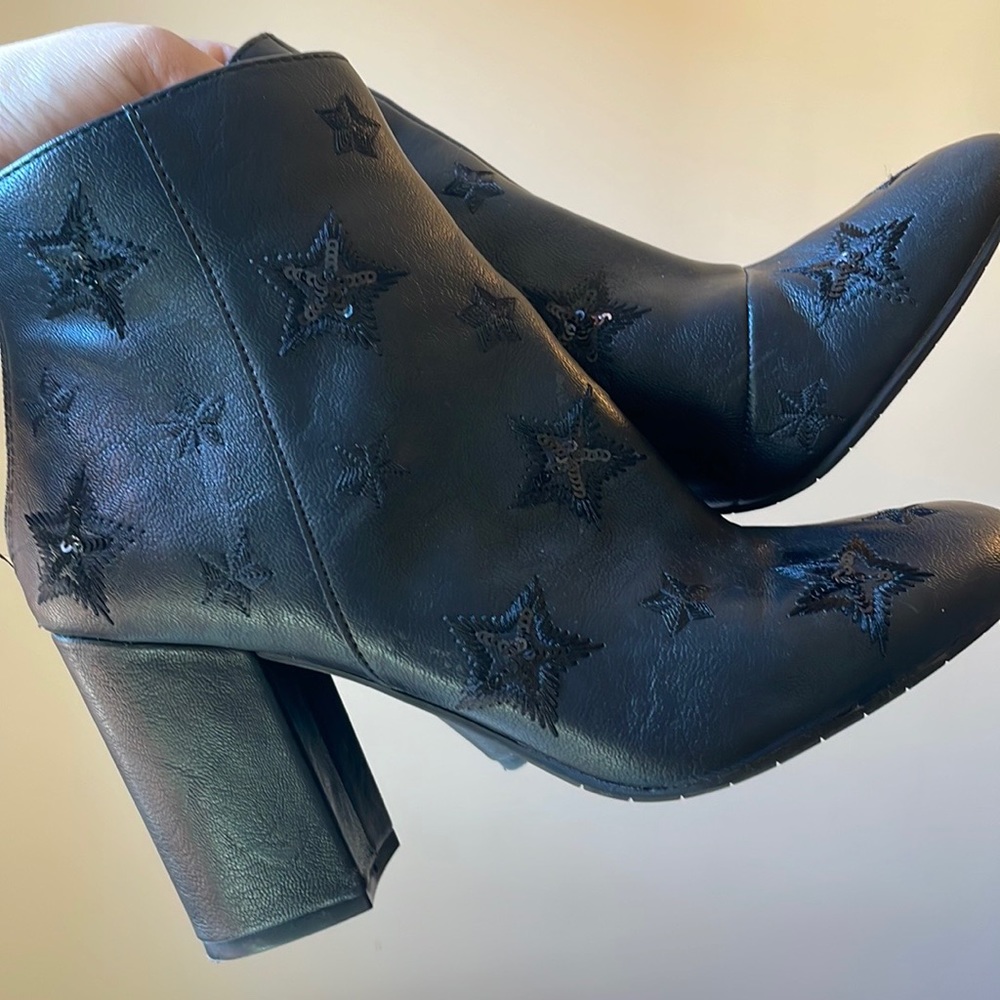 WORN ONCE LIKE NEW star booties!